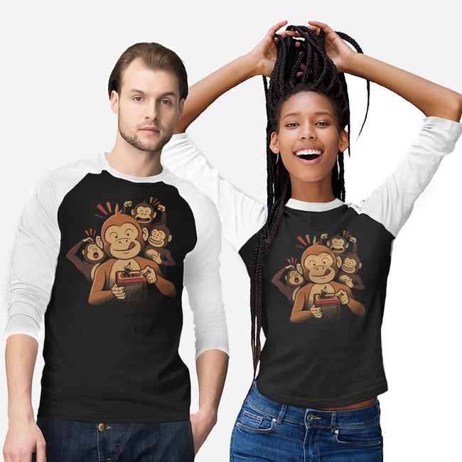 Monkey Business-Unisex-Baseball-Tee-tobefonseca