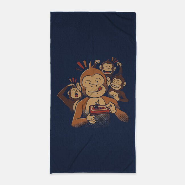 Monkey Business-None-Beach-Towel-tobefonseca