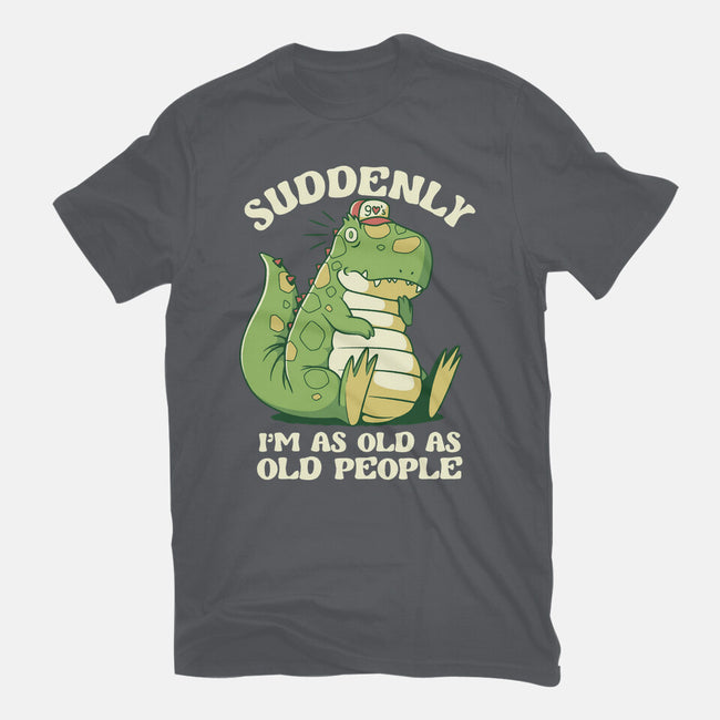 Old People Dinosaur-Womens-Basic-Tee-tobefonseca