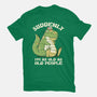 Old People Dinosaur-Womens-Fitted-Tee-tobefonseca