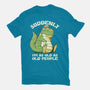 Old People Dinosaur-Mens-Premium-Tee-tobefonseca