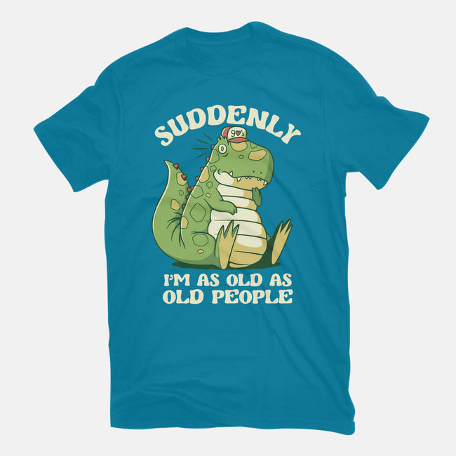 Old People Dinosaur-Mens-Heavyweight-Tee-tobefonseca