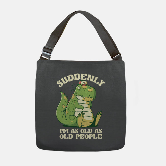 Old People Dinosaur-None-Adjustable Tote-Bag-tobefonseca