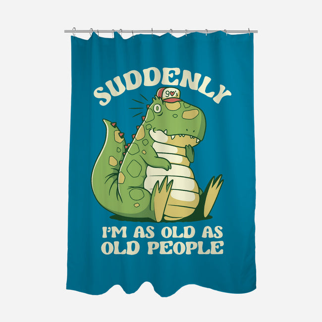 Old People Dinosaur-None-Polyester-Shower Curtain-tobefonseca