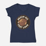 Dream Big Fart Loud-Womens-V-Neck-Tee-tobefonseca