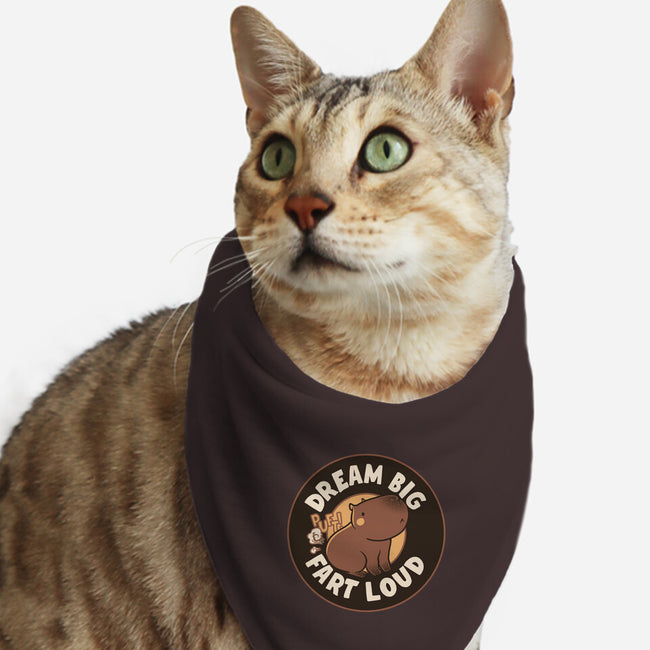 Dream Big Fart Loud-Cat-Bandana-Pet Collar-tobefonseca