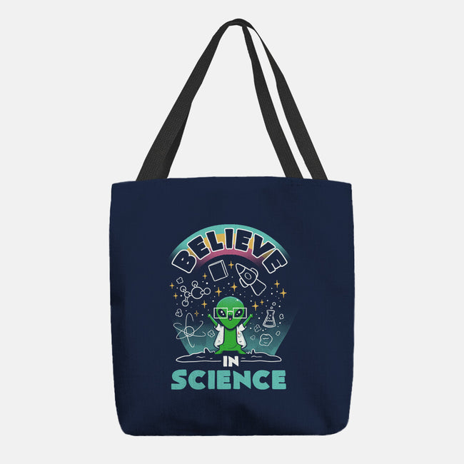 Believe In Science Alien-None-Basic Tote-Bag-tobefonseca