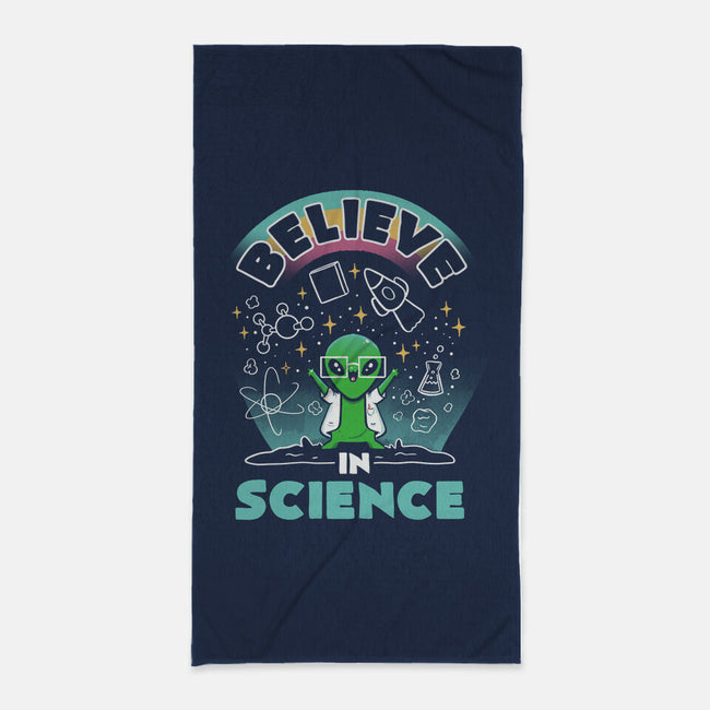 Believe In Science Alien-None-Beach-Towel-tobefonseca