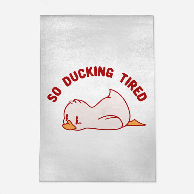 So Ducking Tired-None-Indoor-Rug-tobefonseca