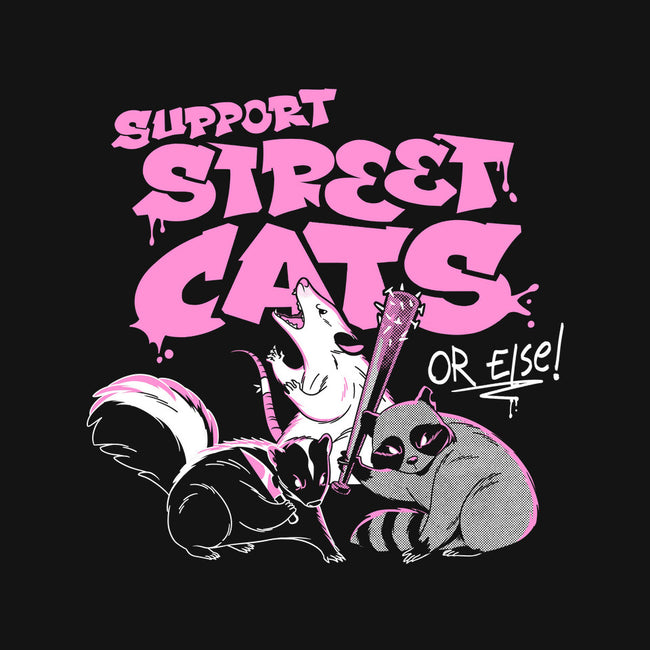 Support Street Cats Or Else-None-Removable Cover w Insert-Throw Pillow-tobefonseca