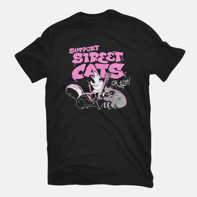 Support Street Cats Or Else-Youth-Basic-Tee-tobefonseca