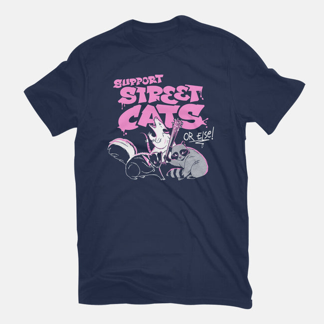 Support Street Cats Or Else-Mens-Basic-Tee-tobefonseca