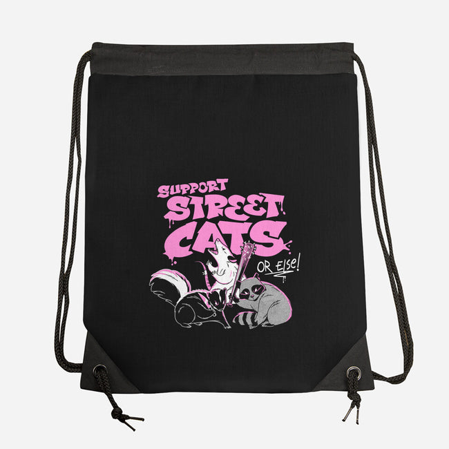 Support Street Cats Or Else-None-Drawstring-Bag-tobefonseca