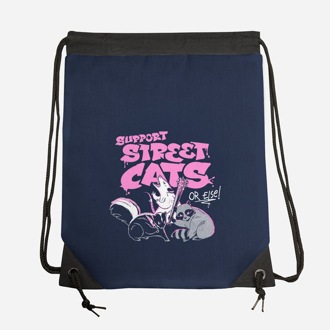 Support Street Cats Or Else-None-Drawstring-Bag-tobefonseca