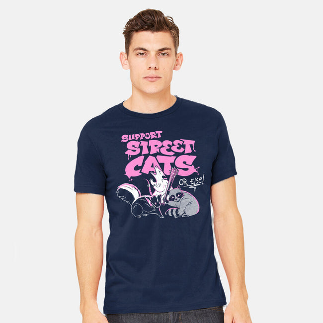 Support Street Cats Or Else-Mens-Heavyweight-Tee-tobefonseca