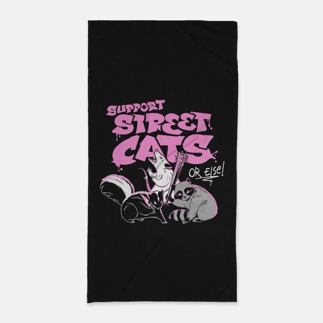 Support Street Cats Or Else-None-Beach-Towel-tobefonseca