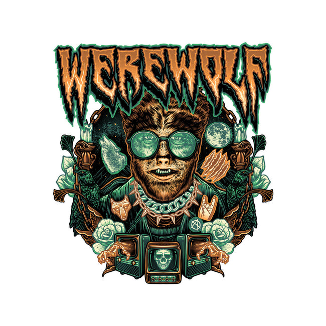 Punk Wolf-Unisex-Crew Neck-Sweatshirt-glitchygorilla