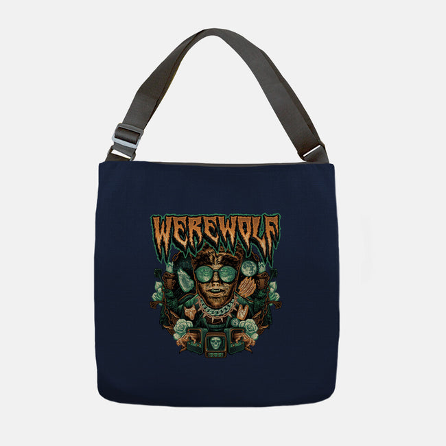 Punk Wolf-None-Adjustable Tote-Bag-glitchygorilla