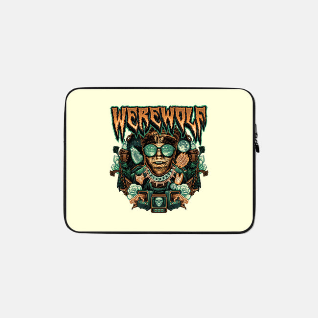 Punk Wolf-None-Zippered-Laptop Sleeve-glitchygorilla