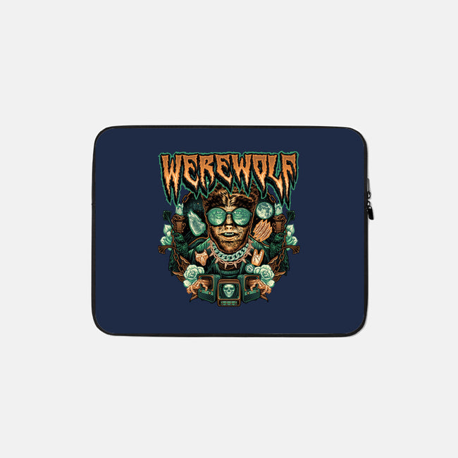 Punk Wolf-None-Zippered-Laptop Sleeve-glitchygorilla