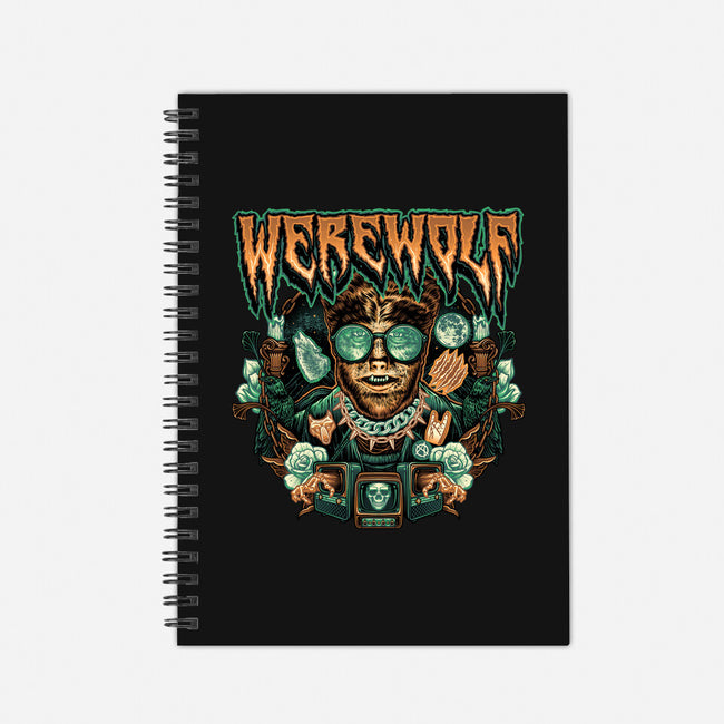 Punk Wolf-None-Dot Grid-Notebook-glitchygorilla