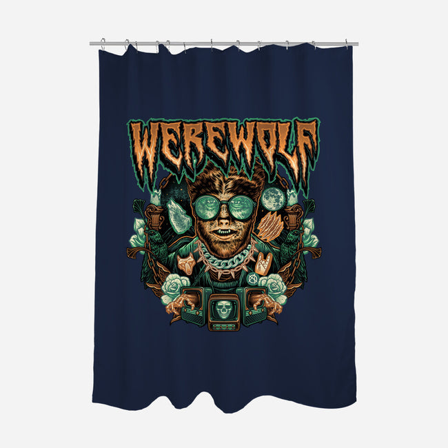 Punk Wolf-None-Polyester-Shower Curtain-glitchygorilla