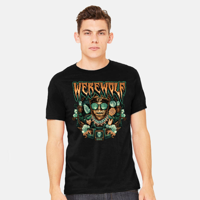 Punk Wolf-Mens-Heavyweight-Tee-glitchygorilla