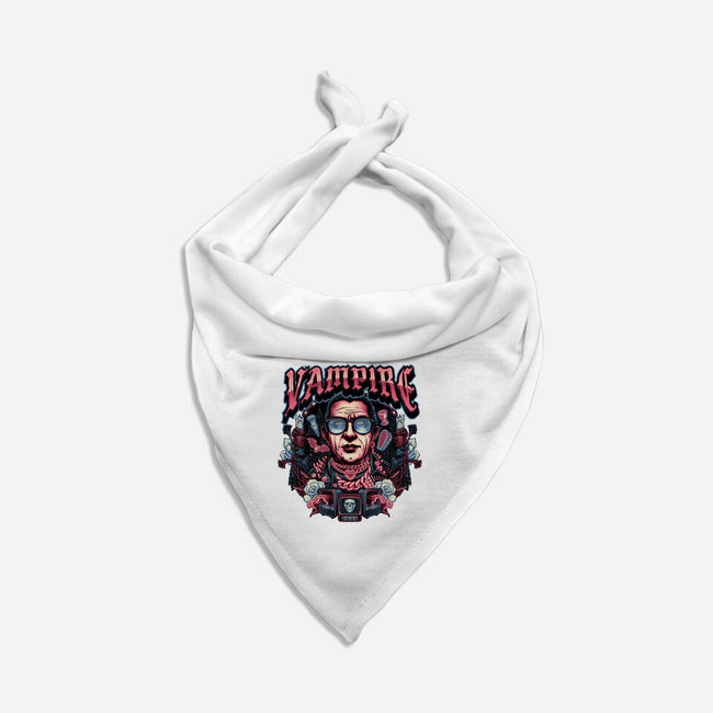 Punk Vampire-Dog-Bandana-Pet Collar-glitchygorilla