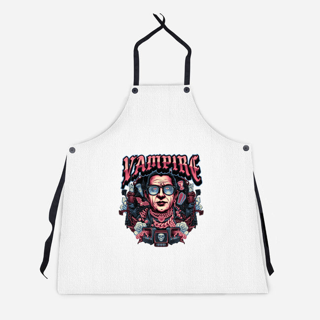 Punk Vampire-Unisex-Kitchen-Apron-glitchygorilla