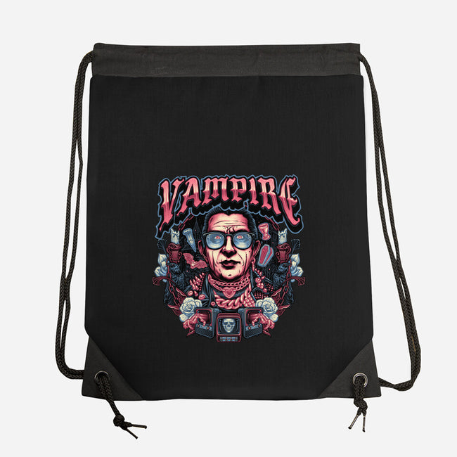 Punk Vampire-None-Drawstring-Bag-glitchygorilla