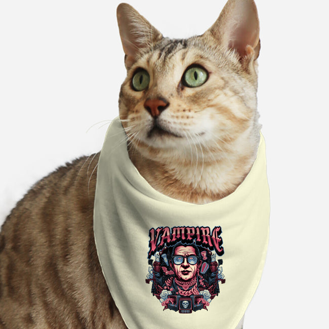 Punk Vampire-Cat-Bandana-Pet Collar-glitchygorilla