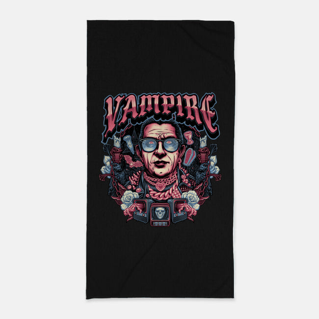 Punk Vampire-None-Beach-Towel-glitchygorilla