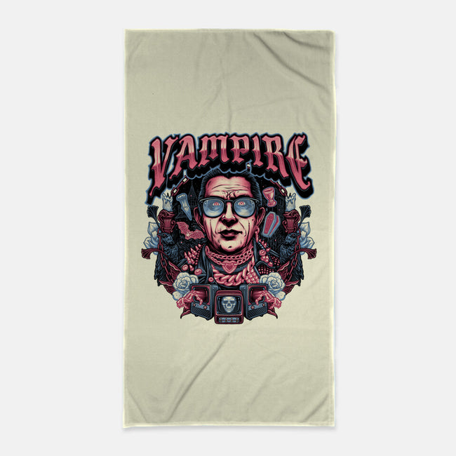 Punk Vampire-None-Beach-Towel-glitchygorilla