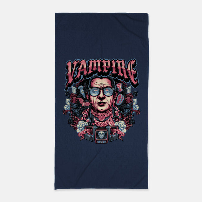 Punk Vampire-None-Beach-Towel-glitchygorilla