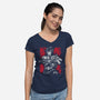 Hell Hades-Womens-V-Neck-Tee-xMorfina