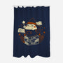 Cute Witch Frog-None-Polyester-Shower Curtain-xMorfina