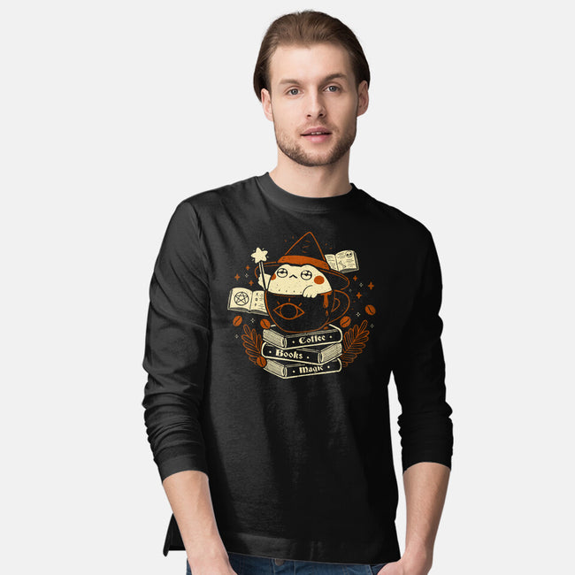 Cute Witch Frog-Mens-Long Sleeved-Tee-xMorfina