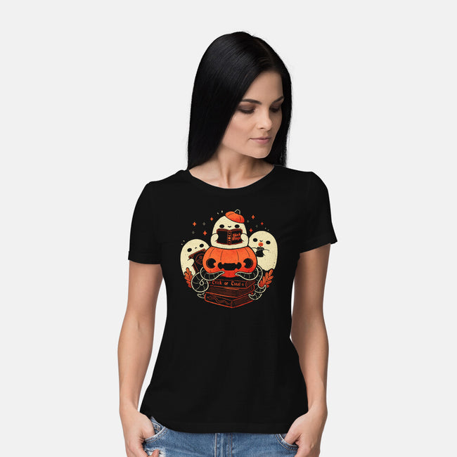 Ghost Book Club-Womens-Basic-Tee-xMorfina