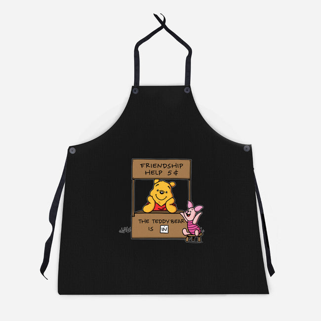 Friendship Help-Unisex-Kitchen-Apron-Barbadifuoco