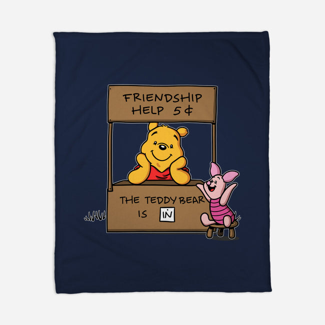 Friendship Help-None-Fleece-Blanket-Barbadifuoco