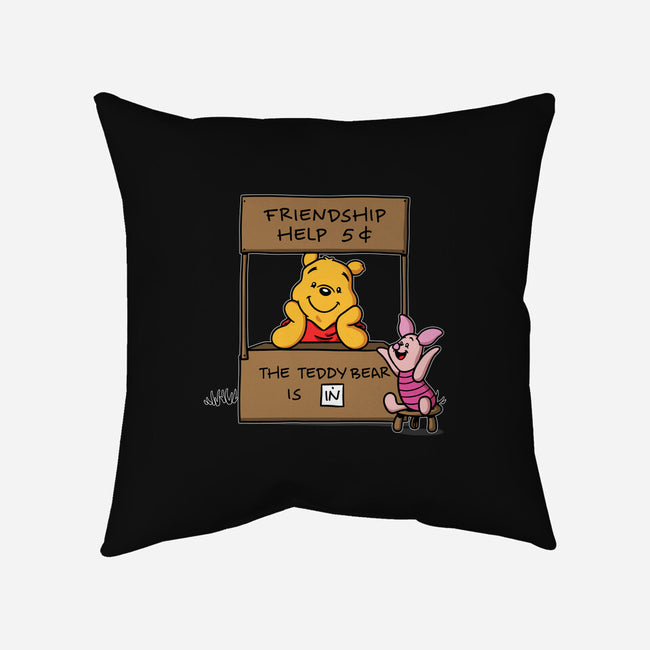 Friendship Help-None-Non-Removable Cover w Insert-Throw Pillow-Barbadifuoco