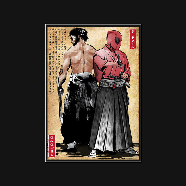 Mutant Samurai-Womens-V-Neck-Tee-DrMonekers