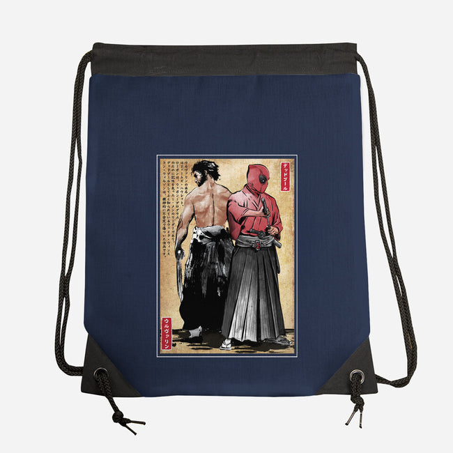 Mutant Samurai-None-Drawstring-Bag-DrMonekers