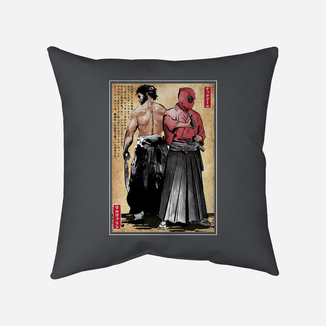 Mutant Samurai-None-Non-Removable Cover w Insert-Throw Pillow-DrMonekers