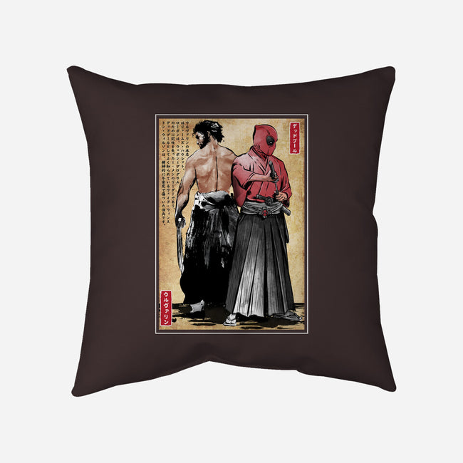 Mutant Samurai-None-Non-Removable Cover w Insert-Throw Pillow-DrMonekers