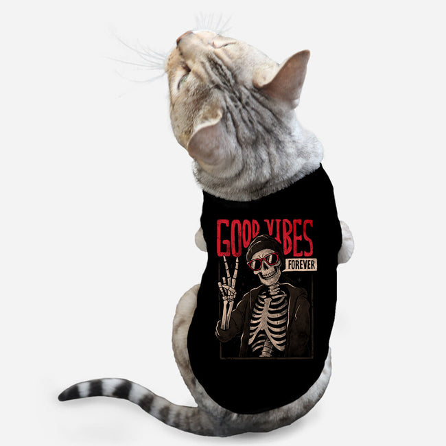 Good Vibes Forever-Cat-Basic-Pet Tank-eduely