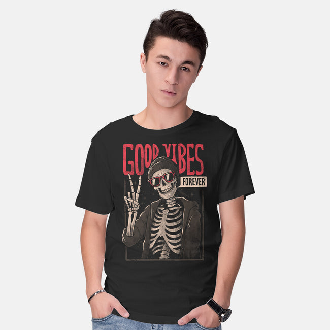 Good Vibes Forever-Mens-Basic-Tee-eduely