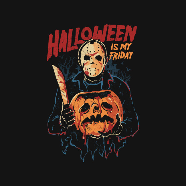 Halloween Is My Friday-Womens-V-Neck-Tee-eduely