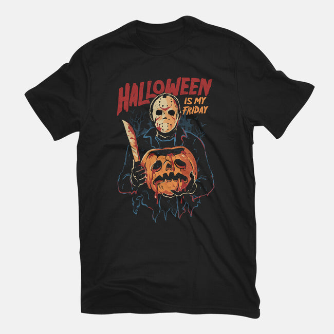 Halloween Is My Friday-Mens-Basic-Tee-eduely