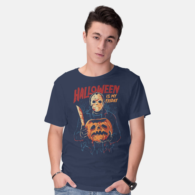 Halloween Is My Friday-Mens-Basic-Tee-eduely